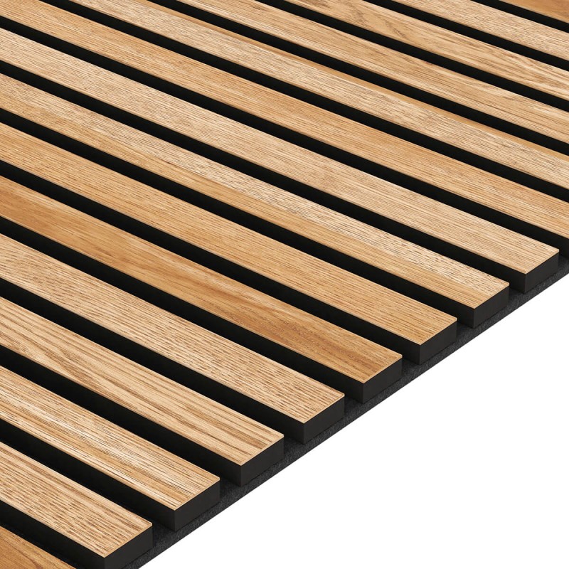 Pannello acustico impiallacciato naturale - Rovere naturale - 60x240cm (Klemp) - Pannelli fonoassorbenti Pannello acustico impiallacciato naturale - Rovere naturale - 60x240cm (Klemp) - Pannelli fonoassorbenti