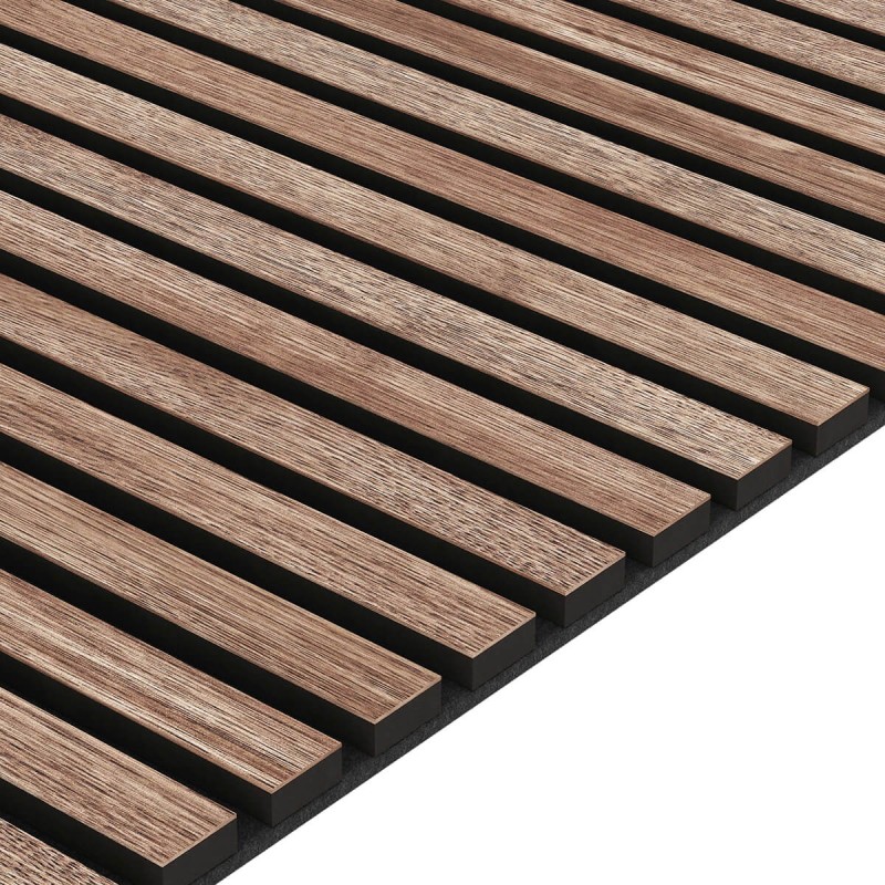 Akustikpaneel natur Furnier - Amerikanischer Nussbaum - 60x240cm (Klemp) - Akustikpaneele Akustikpaneel natur Furnier - Amerikanischer Nussbaum - 60x240cm (Klemp) - Akustikpaneele