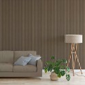 Akustikpaneel natur Furnier - Amerikanischer Nussbaum - 60x240cm (Klemp) Akustikpaneel natur Furnier - Amerikanischer Nussbaum - 60x240cm (Klemp)