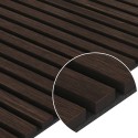 Acoustic panel natural veneer - Chestnut - 60x240cm (Klemp) Acoustic panel natural veneer - Chestnut - 60x240cm (Klemp)