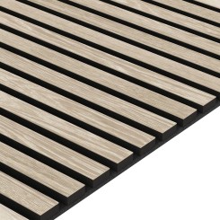 Akustikpaneel natur Furnier - Gebleichtes Eichenholz - 60x240cm (Klemp)