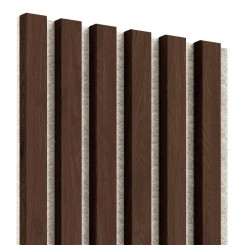 Lattes MDF sur feutre 275x30 cm - Noyer (Klemp)