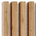 MDF latten op vilt 275x30 cm - Wotan eiken (Klemp) MDF latten op vilt 275x30 cm - Wotan eiken (Klemp)