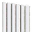 Lamellenleisten aus MDF auf Filz 275 x 30 cm - Weiß (Klemp) Lamellenleisten aus MDF auf Filz 275 x 30 cm - Weiß (Klemp)