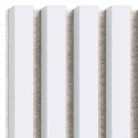 Lamellenleisten aus MDF auf Filz 275 x 30 cm - Weiß (Klemp) Lamellenleisten aus MDF auf Filz 275 x 30 cm - Weiß (Klemp)