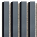 Lamellenleisten aus MDF auf Filz 275 x 30 cm - Anthrazit (Klemp) Lamellenleisten aus MDF auf Filz 275 x 30 cm - Anthrazit (Klemp)