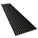 Lamellenleisten aus MDF auf Filz 275 x 30 cm - Schwarz (Klemp) Lamellenleisten aus MDF auf Filz 275 x 30 cm - Schwarz (Klemp)