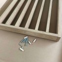 Freistehende Lamellenwand - Wotan Eiche - 22x90 (Klemp) Freistehende Lamellenwand - Wotan Eiche - 22x90 (Klemp)