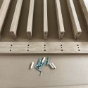 Freistehende Lamellenwand - Wotan Eiche - 22x90 (Klemp) Freistehende Lamellenwand - Wotan Eiche - 22x90 (Klemp)