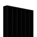Freistehende Lamellenwand - Schwarz Matt - 22x70 (Klemp) Freistehende Lamellenwand - Schwarz Matt - 22x70 (Klemp)