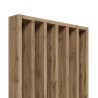 Free standing slat wall - Natural oak - 22x90