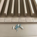 Muro de lamas autoportante - Nuez - 22x70 (Klemp) Muro de lamas autoportante - Nuez - 22x70 (Klemp)