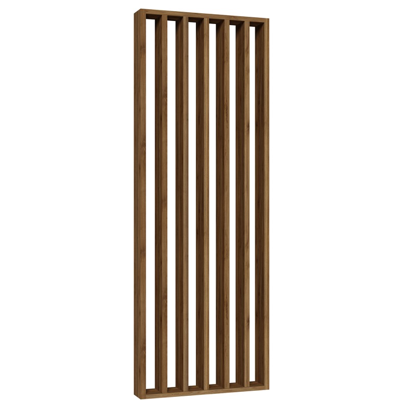 Freistehende Lamellenwand - Nussbaum - 22x70 (Klemp) - Freistehende Trennwand Freistehende Lamellenwand - Nussbaum - 22x70 (Klemp) - Freistehende Trennwand