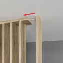 Freistehende Lamellenwand - Wotan Eiche - 22x70 (Klemp) Freistehende Lamellenwand - Wotan Eiche - 22x70 (Klemp)