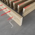 Wolnostojąca ścianka z lameli - Biały mat - 22x70 (Klemp) Wolnostojąca ścianka z lameli - Biały mat - 22x70 (Klemp)