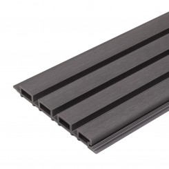 Premium lamellen gevelplank - 219x26 mm - Grafiet (Klemp)