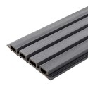 Tabla de revestimiento de lamas premium - 219x26 mm - Gris (Klemp) Tabla de revestimiento de lamas premium - 219x26 mm - Gris (Klemp)