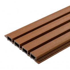 Tabla de revestimiento de lamas premium - 219x26 mm - Teca (Klemp)