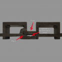 Trave composita - 40x20 mm lunghezza 3m (Klemp) Trave composita - 40x20 mm lunghezza 3m (Klemp)