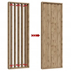 Drehbare lamellen - 22x90 - Eiche Natur (Klemp)