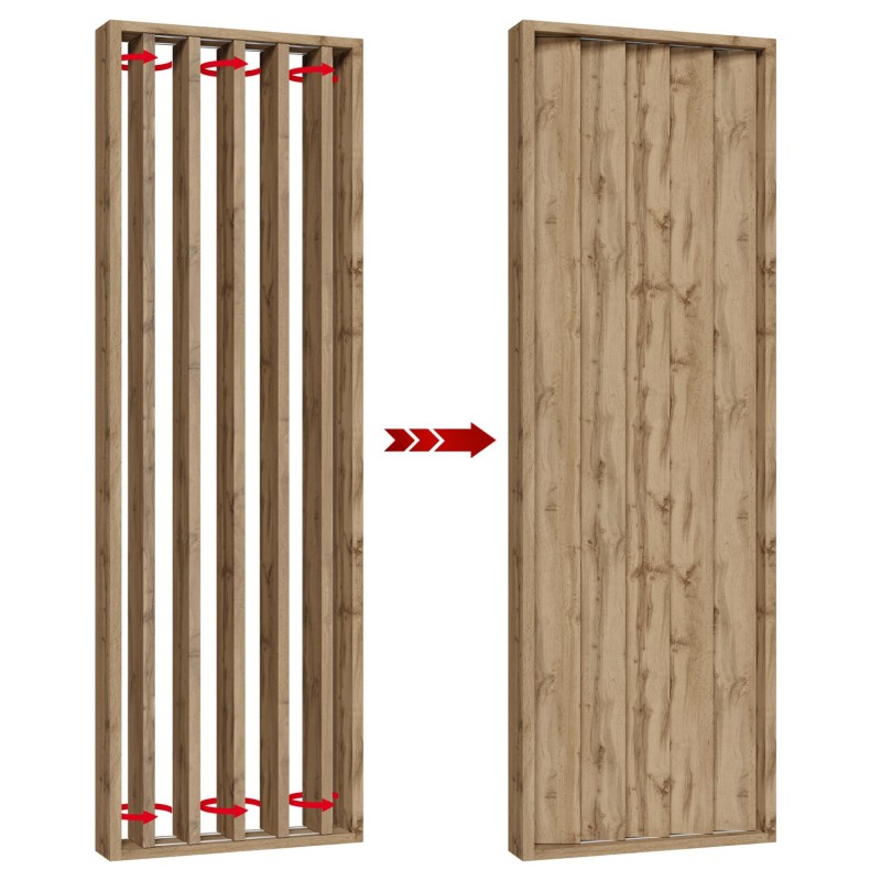 Pannelli rotanti - 22x90 - Rovere naturale (Klemp) - Listelli divisori rotanti Pannelli rotanti - 22x90 - Rovere naturale (Klemp) - Listelli divisori rotanti