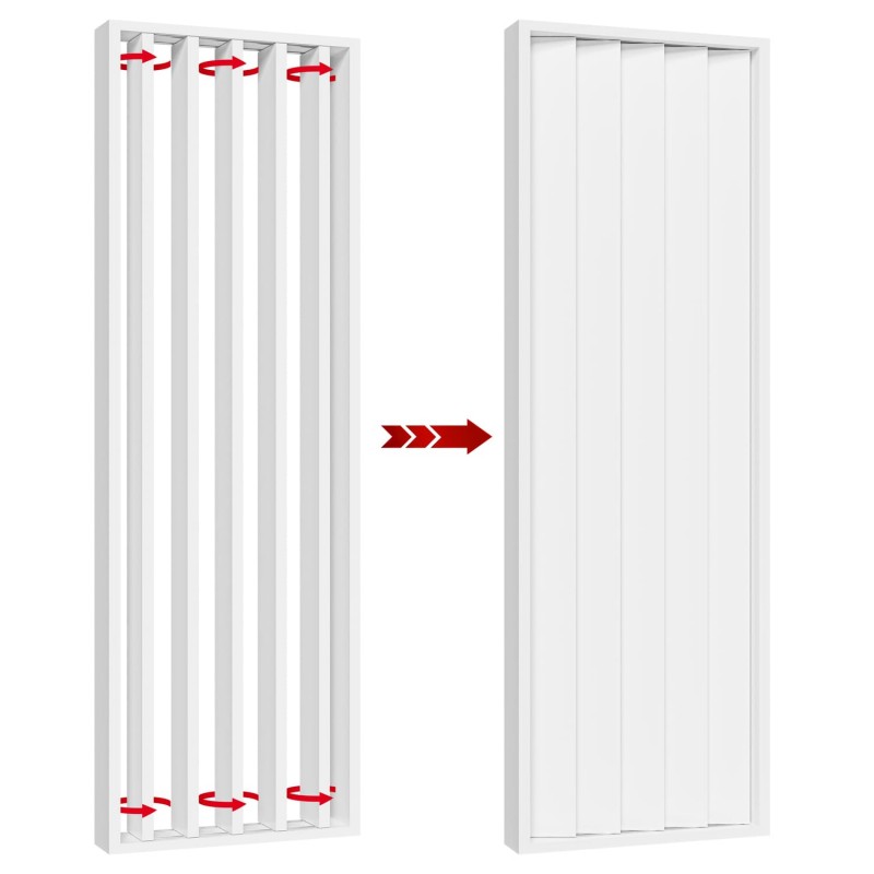 Lamele obrotowe - 22x90 - Biały mat (Klemp) - Lamele obrotowe Lamele obrotowe - 22x90 - Biały mat (Klemp) - Lamele obrotowe