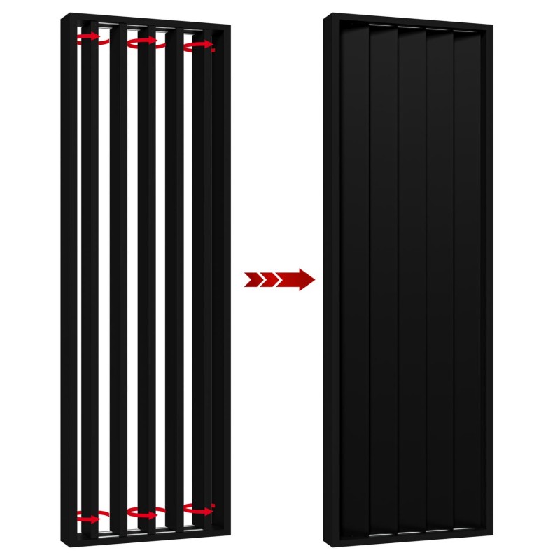 Pannelli rotanti - 22x90 - Nero opaco (Klemp) - Listelli divisori rotanti Pannelli rotanti - 22x90 - Nero opaco (Klemp) - Listelli divisori rotanti