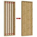 Paneles giratorios - 22x90 - Roble Wotan (Klemp) Paneles giratorios - 22x90 - Roble Wotan (Klemp)