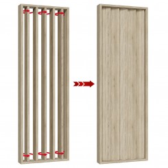 Lamele obrotowe - 22x90 -  Dąb sonoma (Klemp)