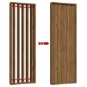 Drehbare lamellen - 22x90 - Nussbaum (Klemp) Drehbare lamellen - 22x90 - Nussbaum (Klemp)
