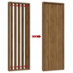 Rotating panel - 22x90 - Walnut (Klemp)