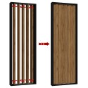 Drehbare lamellen - 22x90 - Nussbaum (Klemp) Drehbare lamellen - 22x90 - Nussbaum (Klemp)