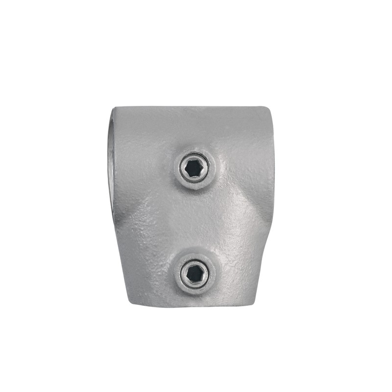 Short Slope Tee VariableTyp 2SC, 33,7 mm , Galvanized (Klemp) - Round Tubefittings Short Slope Tee VariableTyp 2SC, 33,7 mm , Galvanized (Klemp) - Round Tubefittings