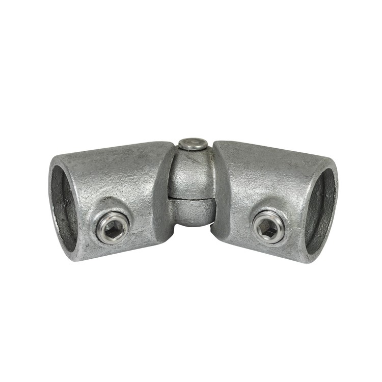 Pièce de genou réglable Typ 125E, 48,3 mm, Galvanisé