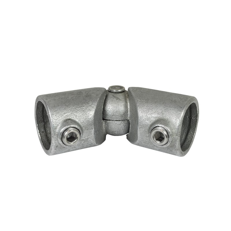 Rohrverbinder Bogen Verstellbar - Typ 125C - 33,7 mm (Klemp) - Runde Rohrverbinder Verzinkt Rohrverbinder Bogen Verstellbar - Typ 125C - 33,7 mm (Klemp) - Runde Rohrverbinder Verzinkt
