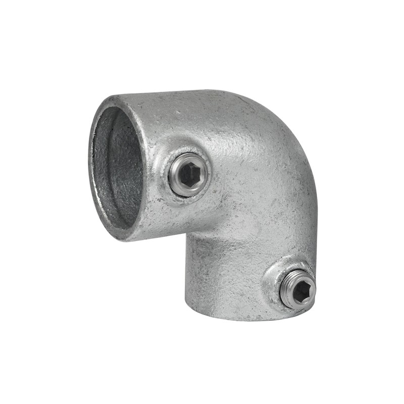 Elbow 90° Typ 6C, 33,7 mm , Galvanized (Klemp) - Round Tubefittings Elbow 90° Typ 6C, 33,7 mm , Galvanized (Klemp) - Round Tubefittings