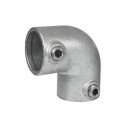 Bogen 90° Kombi Typ 6VED, 48,3 mm - 42,4 mm, Feuerverzinkt (Klemp) Bogen 90° Kombi Typ 6VED, 48,3 mm - 42,4 mm, Feuerverzinkt (Klemp)