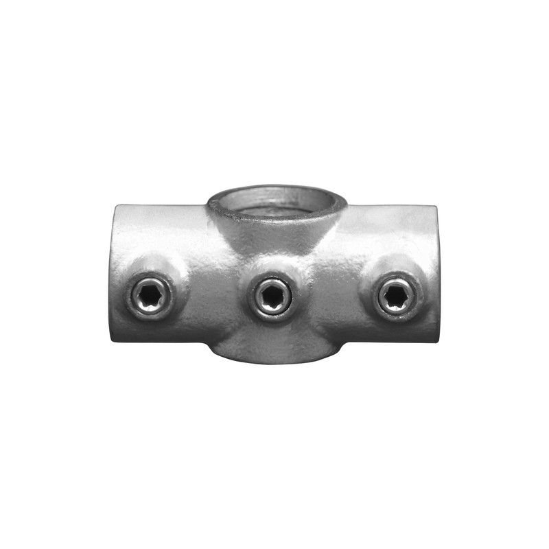 Rohrverbinder Kreuzstück Durchgehend - Typ 22A - 21,3 mm (Klemp) - Runde Rohrverbinder Verzinkt Rohrverbinder Kreuzstück Durchgehend - Typ 22A - 21,3 mm (Klemp) - Runde Rohrverbinder Verzinkt