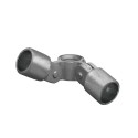Rohrverbinder Gelenkstück Doppel 90° - Typ 48B - 26,9 mm (Klemp) Rohrverbinder Gelenkstück Doppel 90° - Typ 48B - 26,9 mm (Klemp)