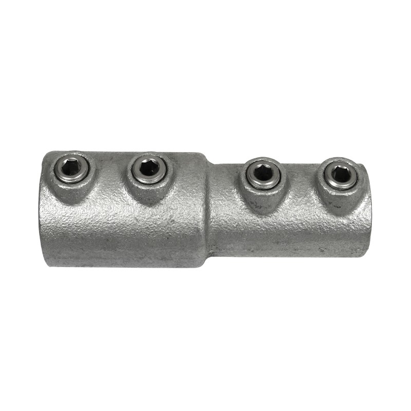 Straight Couplingwith gradientTyp 8VCB, 33,7 - 26,9 mm, Galvanized (Klemp) - Round Tubefittings Straight Couplingwith gradientTyp 8VCB, 33,7 - 26,9 mm, Galvanized (Klemp) - Round Tubefittings