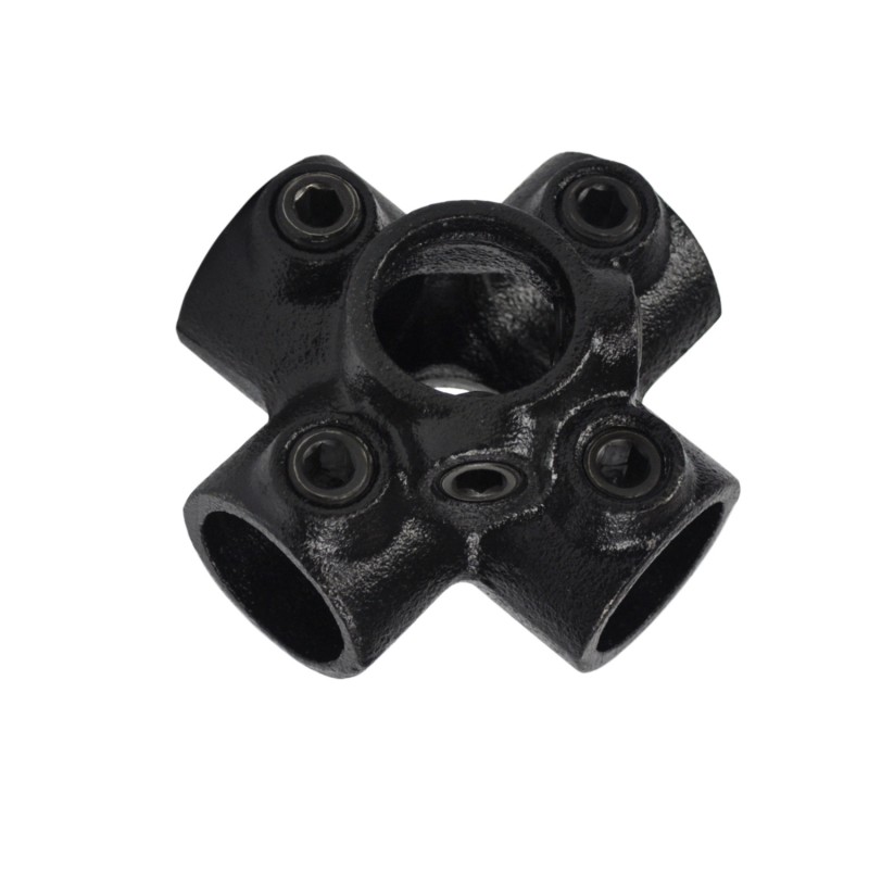 4-weg kruisstuk Typ 26B, 26,9 mm, Zwart (Klemp) - Zwarte buiskoppelingen 4-weg kruisstuk Typ 26B, 26,9 mm, Zwart (Klemp) - Zwarte buiskoppelingen