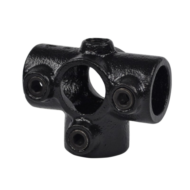 Conexión en T de salida lateral Typ 24D, 42,4 mm, Negro (Klemp) - Abrazaderas de tubo negras Conexión en T de salida lateral Typ 24D, 42,4 mm, Negro (Klemp) - Abrazaderas de tubo negras