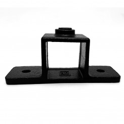 Piastra a collare doppio lato Typ 56S-40, 40 mm, Nero (Klemp)