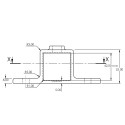 Uchwyt z podwójnym uchem Typ 56S-40, 40 mm, Czarny (Klemp) Uchwyt z podwójnym uchem Typ 56S-40, 40 mm, Czarny (Klemp)