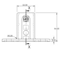 Vierkante voetplaatTyp 12S, 40 mm, Zwart (Klemp) Vierkante voetplaatTyp 12S, 40 mm, Zwart (Klemp)