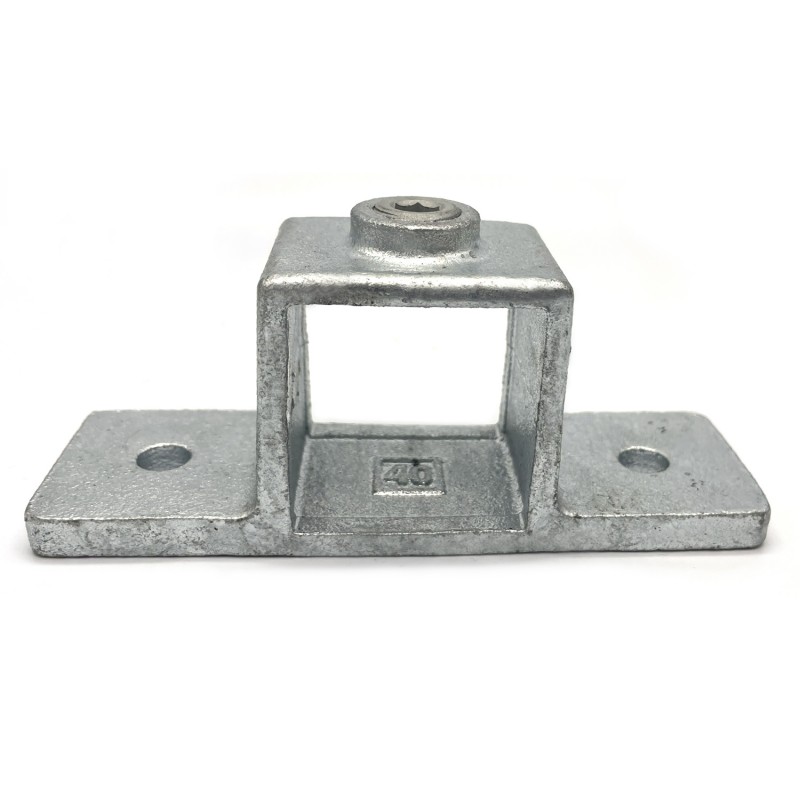 Placa voladiza de doble cara Typ 56S-40, 40 mm, Galvanizado (Klemp) - Abrazaderas de tubo cuadradas Placa voladiza de doble cara Typ 56S-40, 40 mm, Galvanizado (Klemp) - Abrazaderas de tubo cuadradas