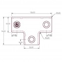 Raccordo a T lungo Typ 4S-40, 40 mm, Zincato (Klemp) Raccordo a T lungo Typ 4S-40, 40 mm, Zincato (Klemp)
