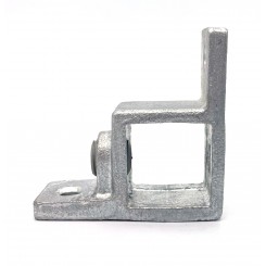 Piastra del collare a doppio labbro 90° Typ 57S-25, 25 mm, Zincato (Klemp)