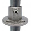 Fußplatte rund durchgehend Typ 10TD, 42,4 mm, Natural (Klemp) Fußplatte rund durchgehend Typ 10TD, 42,4 mm, Natural (Klemp)