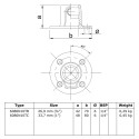 Brida, redonda Typ 10TD, 42,4 mm, Natural (Klemp) Brida, redonda Typ 10TD, 42,4 mm, Natural (Klemp)